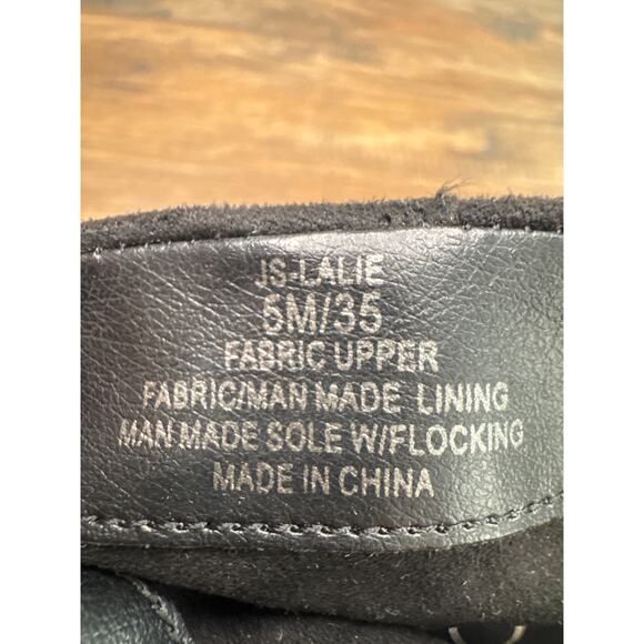 Jessica Simpson JS-Lalie 5M Black Supreme Microsuede slouch stiletto heel bootie - Picture 7 of 7